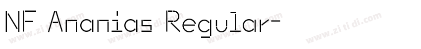 NF Ananias Regular字体转换
